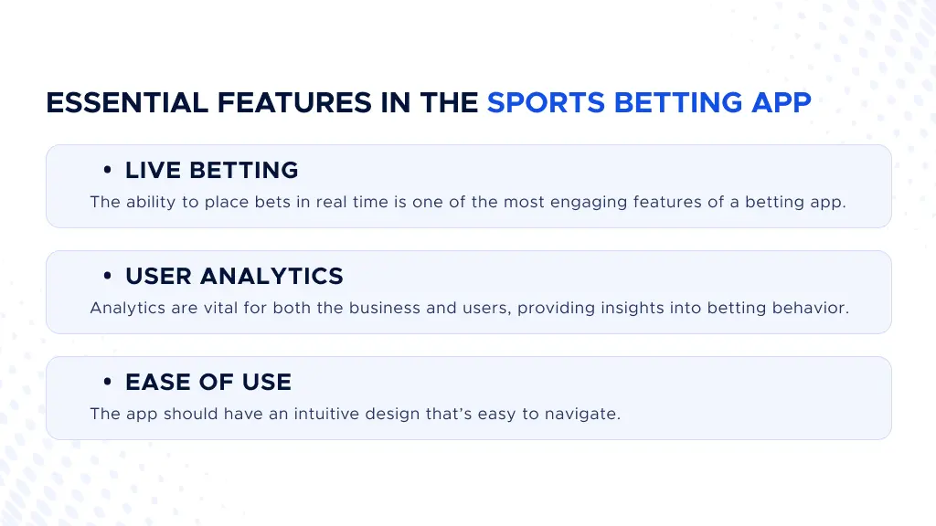 Digis - Software Development Company | How to Choose the Right Sports Betting App Development Company - essential-features-in-the-sports-betting-app.webp
