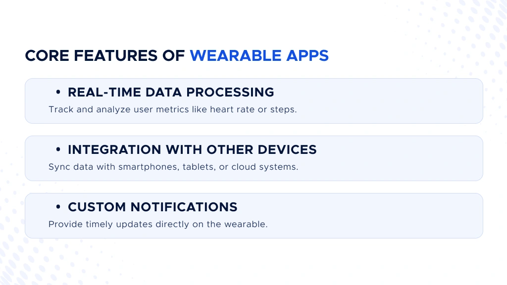 Digis - Software Development Company | How Wearable App Development Services Enhance User Experience - Core-Features-of-Wearable-Apps.webp