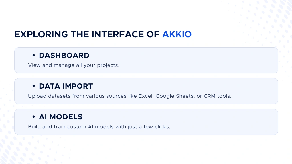 Digis - Software Development Company | How to Get Started with Akkio: A Step-by-Step Guide - Exploring-the-Interface-of-akkio.webp