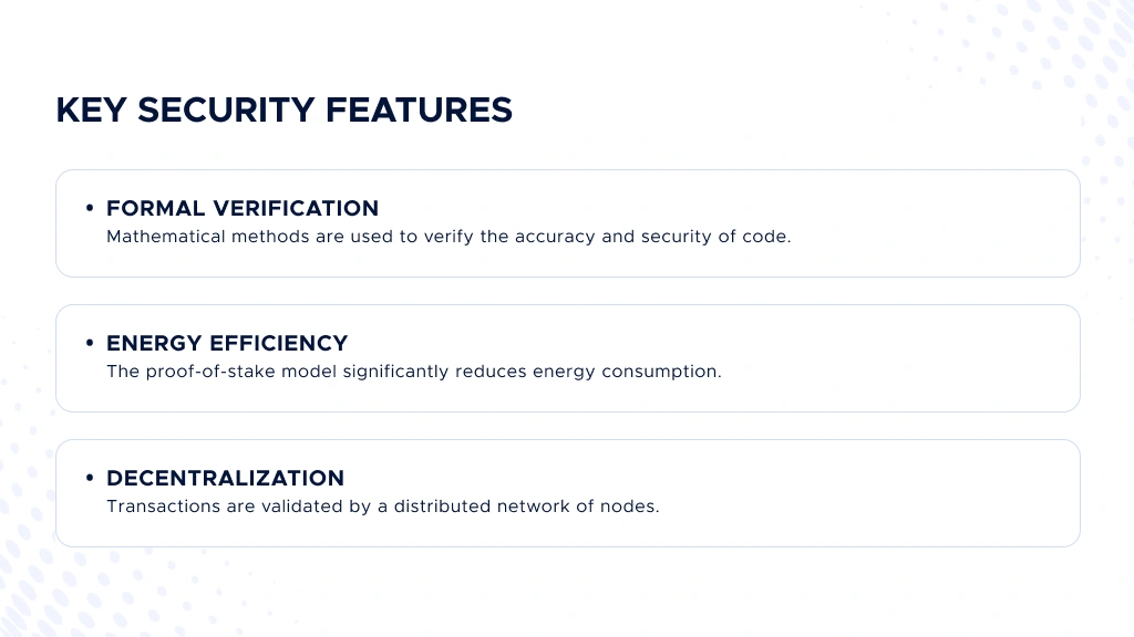 Digis - Software Development Company | Essential Features of Cardano Blockchain Development Services - Key-Security-Features.webp
