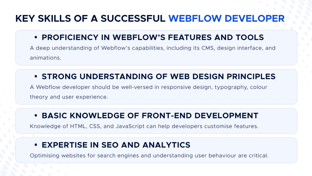 Digis - Software Development Company | What Does a Webflow Developer Do? Key Responsibilities and Skills - Key-Skills-of-a-Successful-Webflow-Developer.webp